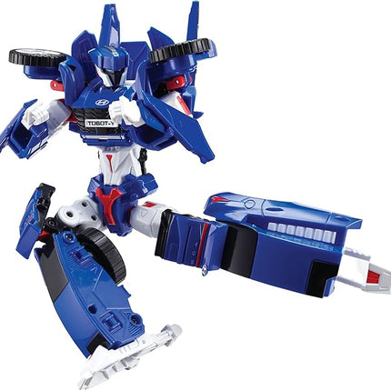 New TOBOT, TOBOT Y, Youngtoys Transforming Collectible Vehicle to Robot, Heroes Animation Character Toys for Kids 3 and up Transform Toys Cars, Large Size 10-inch