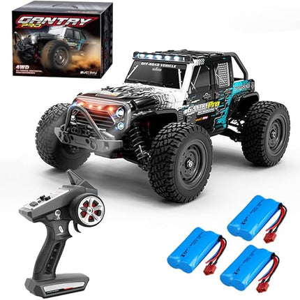 X-Verse 16103PRO 1:16 Fast Brushless RC Car for Adults, Max 50 mph, 4X4Off Road Remote Control Truck, 4WD High Speed Drift RC Car, All Terrain RC Truggy(3 Battery)