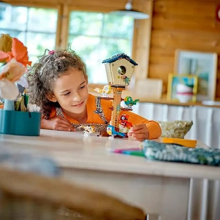 LEGO Creator 3in1 Birdhouse 31143, Birds to Hedgehog to Beehive Set, Forest Animal Figures, Building Toys for Kids Ages 8 Years and Over, Colorful Toy Set, Gift Idea