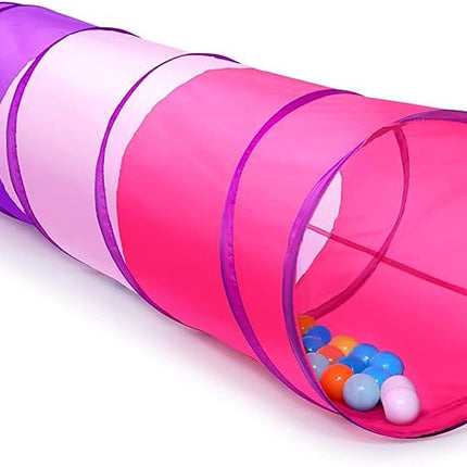 PigPigPen Kids Tunnel for Toddlers,Pop Up Play Tunnel Tent for Babies or Dogs, Indoor & Outdoor Toys for Kids Backyard Playset