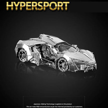 DIY 3D Car Metal Model 3D Puzzle 3D Laser Cut Jigsaw Toys 3D Metal Model Kit for Adults&Kids Mechanical Model Educational Toy Indoor Decoration Desk Toy Birthday Gift Collection Brain Teaser Puzzles