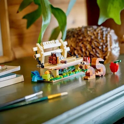 LEGO Creator 3in1 Birdhouse 31143, Birds to Hedgehog to Beehive Set, Forest Animal Figures, Building Toys for Kids Ages 8 Years and Over, Colorful Toy Set, Gift Idea