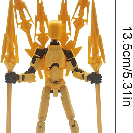 T13 Action Figure (Assembly Completed) Titan 13 Dummy 13 Action Figure Robot 13 Figure 3D Printed Articulated Multi-Jointed Movable Robot Model (Ma Cha-GD)