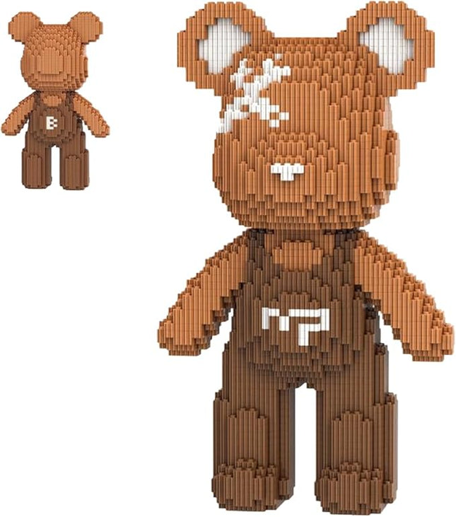 Brown Bear Micro Building Blocks Set(4500Pieces) Music Bear Building Blocks Gift for Adult and Kid