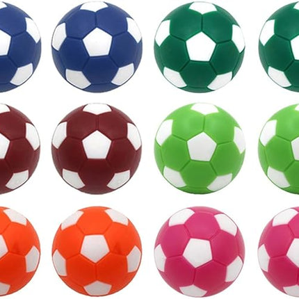 Table Soccer Foosballs Replacement Balls Mini Multicolor 36mm Official Foosball 12 Pack