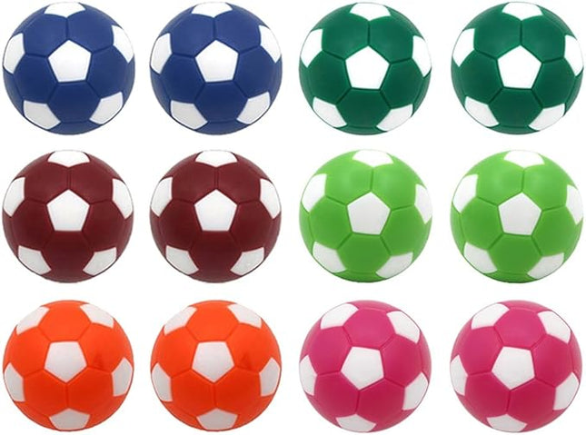 Table Soccer Foosballs Replacement Balls Mini Multicolor 36mm Official Foosball 12 Pack