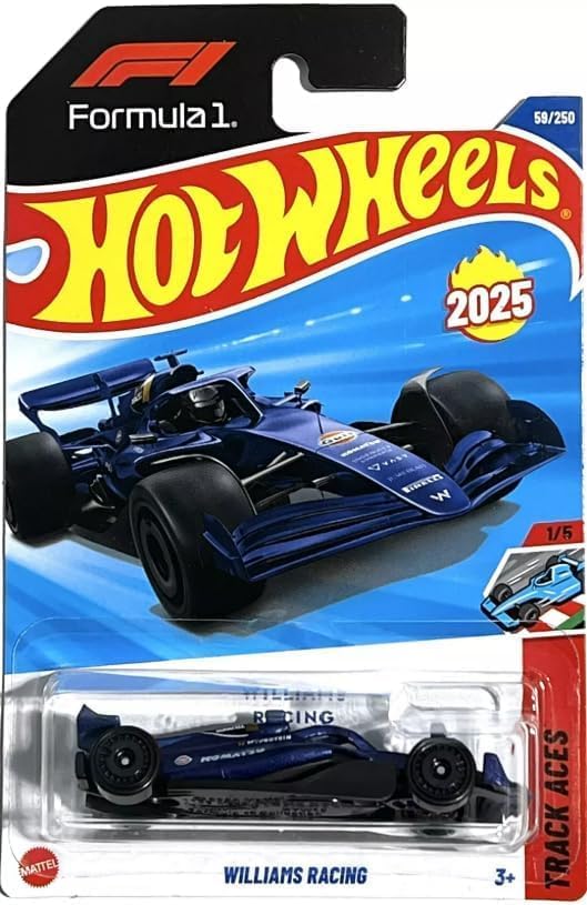 Hot Wheels Williams Racing [Blue], Track Aces 1/5, 59/250, 1:64 Scale Diecast Car
