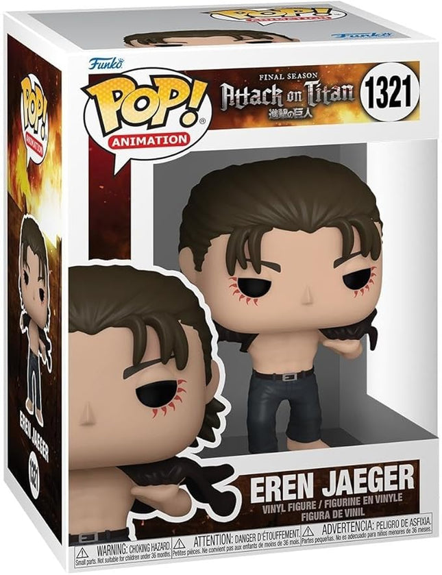 Funko POP! Animation: Attack on Titan - Eren Jeager - Collectable Vinyl Figure - Gift Idea - Official Merchandise - for Kids & Adults - Anime Fans - Model Figure for Collectors