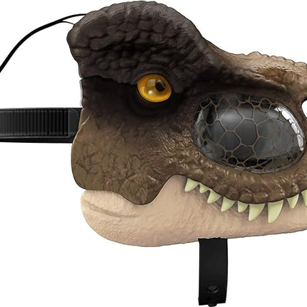 Mattel Jurassic World Dominion Chomp N Roar Tyrannosaurus Rex Dinosaur Mask with Motion & Sounds, T Rex Role-Play Toy