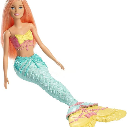 Barbie Dreamtopia Mermaid Doll, Coral Hair