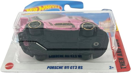 Hot Wheels Porsche 911 GT3 RS, Pink Die-Cast Model Car, Then and Now Collection