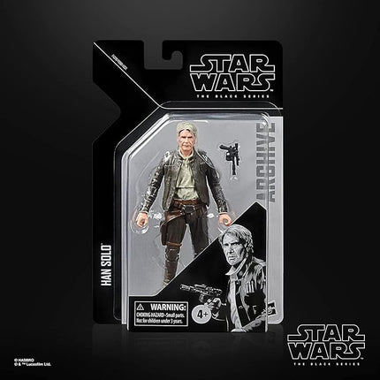 STAR WARS The Black Series Archive Han Solo Toy 6-Inch-Scale The Force Awakens Collectible Action Figure, Toys for Kids 4 and Up