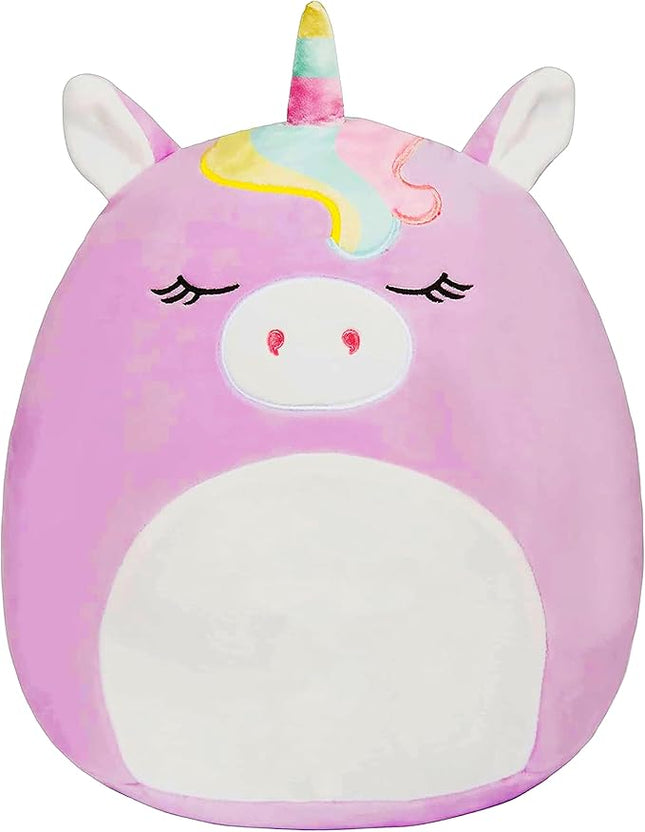 Squishmallows Original Large 16-Inch Sylvia The Purple Unicorn - Official Jazwares Pillow Plush - Collectible Soft Squishy Stuffed Animal Toy - Gift for Kids, Girls & Boys