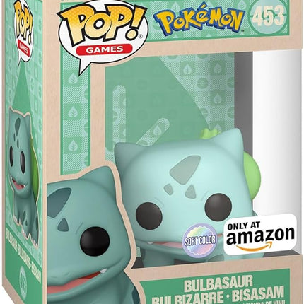 Funko Pop! Games: Pokemon - Bulbasaur - Soft Color - Amazon Exclusive - Collectable Vinyl Figure - Gift Idea - Official Merchandise - Toys for Kids & Adults - Video Game Fans