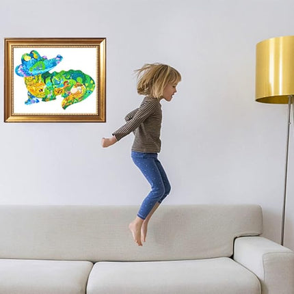 Puzzles for Kids Ages 8-10,4-8,154 Piece Kid Puzzles Crocodile Animal Shape Cool Jigsaw Puzzles Preschool Learning Educational Toys Gift for Kids Ages 6 7 8 12 and Up