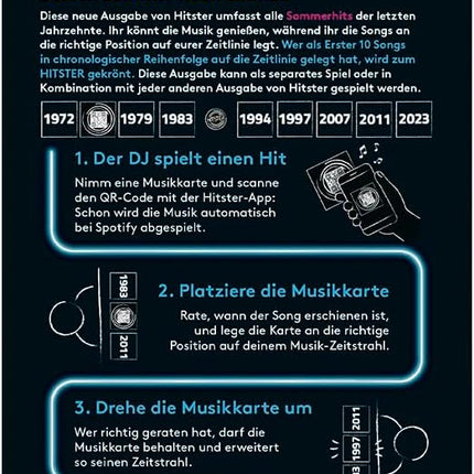 Hitster Summer Party - A Party and Card Game for Adults and Families - 2 to 10 Players from 16 Years, German (DE)