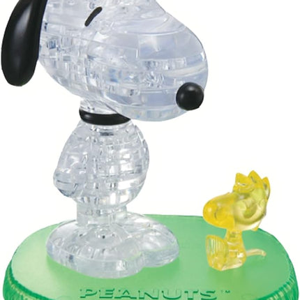 BePuzzled | Peanuts Snoopy and Woodstock Original 3D Crystal Puzzle, Ages 12 and Up