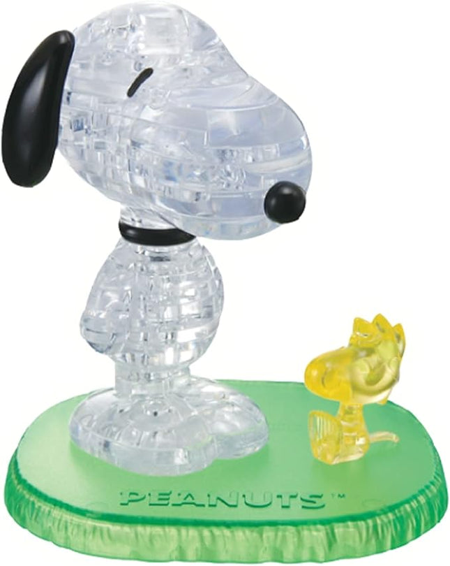 BePuzzled | Peanuts Snoopy and Woodstock Original 3D Crystal Puzzle, Ages 12 and Up