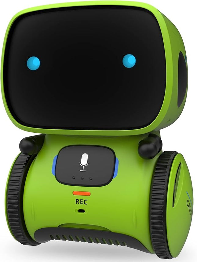 GILOBABY Interactive Talking Robot for Boys, Smart Toy with Touch Sensor & Voice Control, Record & Repeat Mode, Dancing, Singing, Educational Gift for 3 4 5 6 7 Year Old Kids (Green)