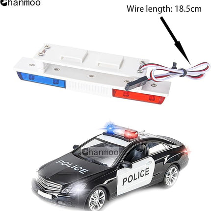 1/10 1/8 RC Car Simulation Police Lights Multi-Function Night Flash LED Light Lamp Roof Light Decoration for 1:8 1:10 RC Crawler Truck Cars HSP Traxxas Tamiya CC01 D90 Axial SCX10 Arrma