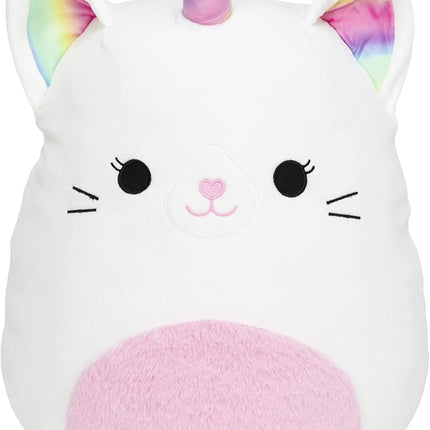 Squishmallow 16" Large Carlita The Caticorn - Officially Licensed Kellytoy Plush - Collectible Soft & Squishy Cat Unicorn Stuffed Animal Toy - Gift for Kids, Girls & Boys - 16 Inch