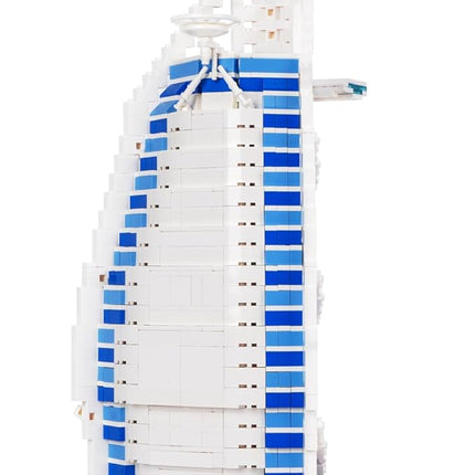 Building Blocks Set, Hotel Burj Al Arab Kit Model Brick Standard Size, World Famous Architecture Model, Birthday for Adults and Children 8+ 1306 Pieces