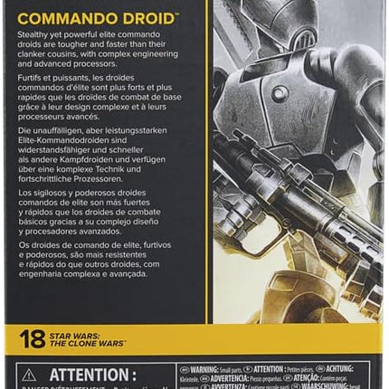 STAR WARS The Black Series Commando Droid, The Clone Wars Premium Collectible 6 Inch Action Figure