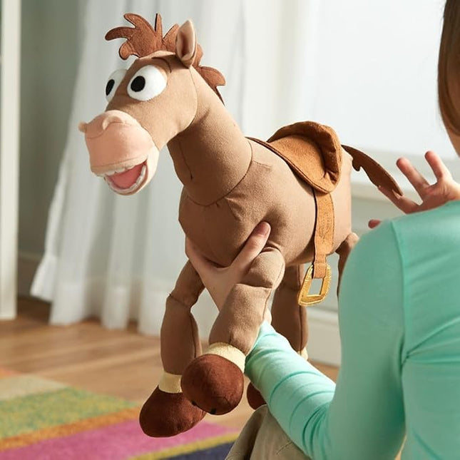 Disney Store Toy Story Plush, Bullseye, Iconic Cuddly Toy Character with Embroidered Eyes and Soft Plush Features, Suitable for All Ages