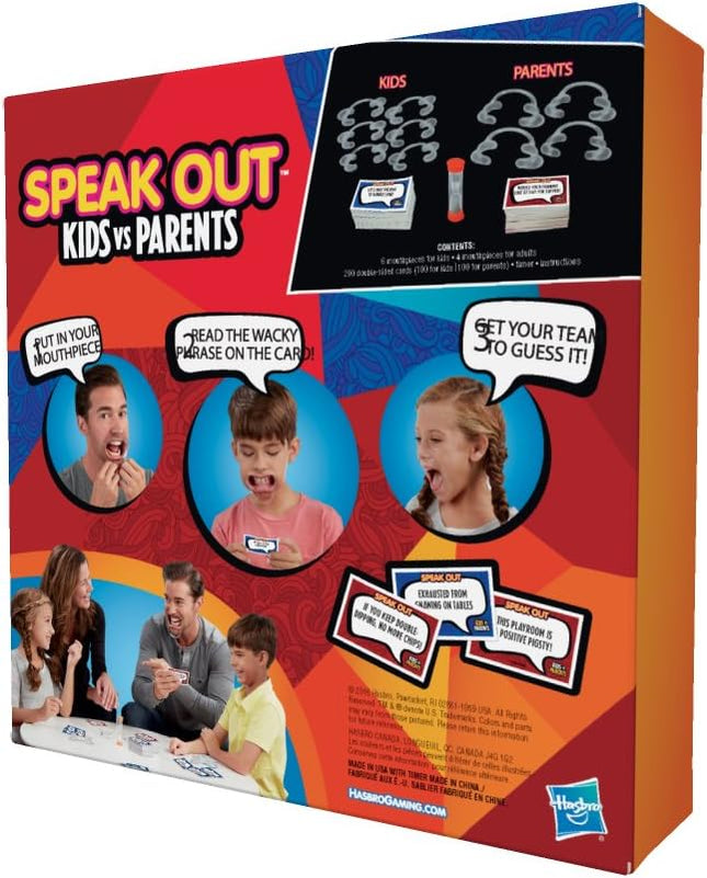 Hasbro Gaming Hasbro Speak Out Kids Vs Parents Game
