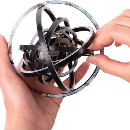 Spin Flip Puzzle: Sonic Speed, 12 Rings, 3D Puzzle, Challenging, Fun, Interactive Brain Teaser for Kids and Adults, Stimulates Creativity