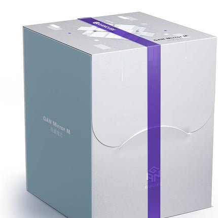 GAN MirrorM UV-Coated, 3x3x3 Magnetic 48 Magnets Glitter Sparkle Mirror Speed Cube Puzzle Game Magnets Toys for Kids Adult Cuber, Corner Cutting, Solve by Shape, Purple