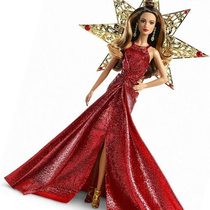 Barbie 2017 Holiday Teresa Doll, Brunette with Red Dress