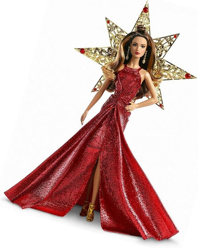 Barbie 2017 Holiday Teresa Doll, Brunette with Red Dress