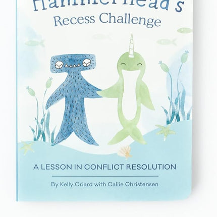 Slumberkins Hammerhead Snuggler & 2 Board Books Complete Set Bundle | Promotes Conflict Resolution, Social Skills & Responsibility | SEL Development (Hammerhead Snuggler Plush + 2 Board Books)