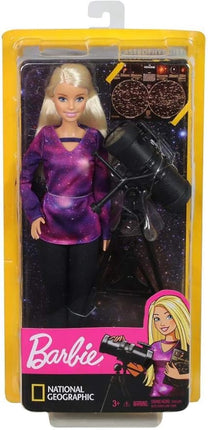 BarbieAstrophysicist Doll, Blonde with Telescope and Star Map, Inspired by National Geographic