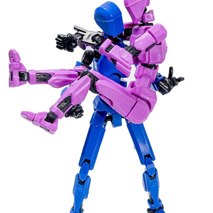 Titan 13 Action Figure, Action Figures, Titan 13 Action Figure 3D Printed Robot Multi-Jointed Movable, Desktop Decorations for Game Lovers（Golden）