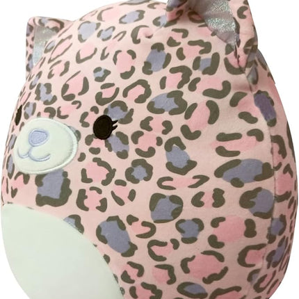 Squishmallows Original 12-Inch Dallas Pink and Purple Leopard - Medium-Sized Ultrasoft Official Jazwares Plush