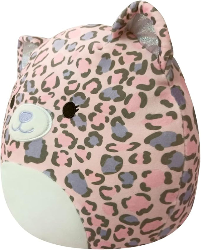 Squishmallows Original 12-Inch Dallas Pink and Purple Leopard - Medium-Sized Ultrasoft Official Jazwares Plush