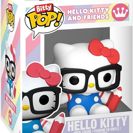 Funko Pop! Bitty: Sanrio - Keroppi, Hello Kitty (Unicorn Party), Pochacco, and Chase Mini Figure - 0.9 Inch (2.2 Cm) - Hello Kitty Collectable - Stackable Display Shelf Included - Gift Idea