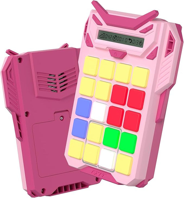 HOMESTEC Logical Super Slide Puzzle, Hand Held Travel Games for Kids and Adults, Brain Teaser Toys Road Trip Activities for Boys and Girls, Birthday Easter Basket Stuffers (Pink)