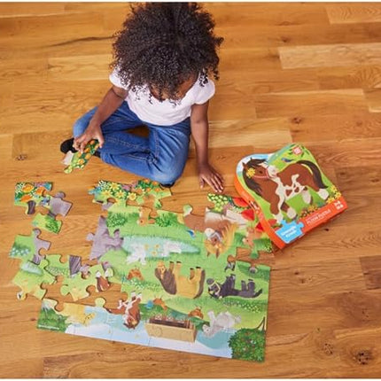 Crocodile Creek Jigsaw Puzzle, 36 Piece for Kids 3 Years and Up, Heavy-Duty Shaped Box for Storage, Finished Puzzle Size 18 x 24 inches, Pretty Ponies