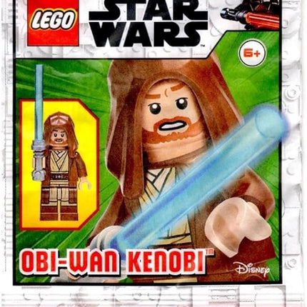 LEGO Star Wars Episode 2 Clone Wars Minifigure - OBI-Wan Kenobi (Brown Robe and Hood) with Lightsaber Limited Edition