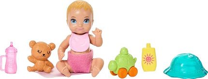 Barbie Skipper Babysitters, Inc. Playset with Brunette Doll, Blonde Baby Doll, Stroller with Removable Car Seat & 7 Accessories