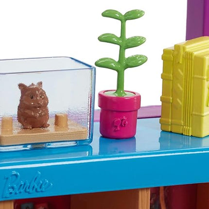 Barbie Teacher Dolls & Playset with Fashion Doll, Small Doll, Furniture & Accessories Including Flipping Blackboard