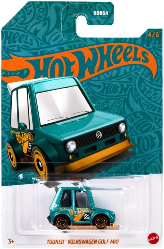 Hot Wheels Pearl and Chrome Tooned Volkswagen Golf MK1