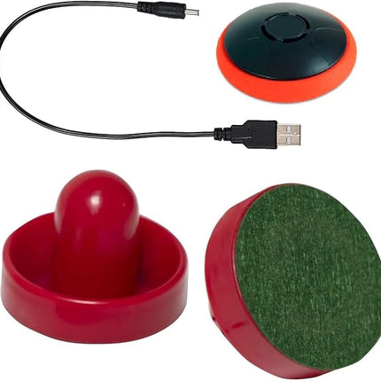 Rechargeable Hover Air Hockey Puck and Paddles, Hover Puck for Any Flat Surface, 2Pcs Air Hockey Strikers