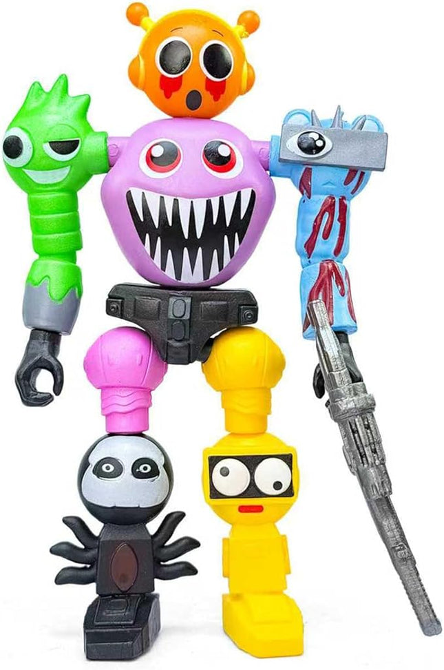 7inch Action Figures Mystery Box,Mystery Box,Sprunky Toys Collection Decoration Set, Sprunkies Toys for Collectible Figurine Gifts Both Play and Display (STL-3)