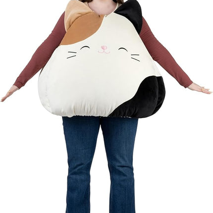 Jazwares Adult Squishmallow Cam the Cat Costume - Plush Calico Cat Vest for Halloween and Cosplay - One Size