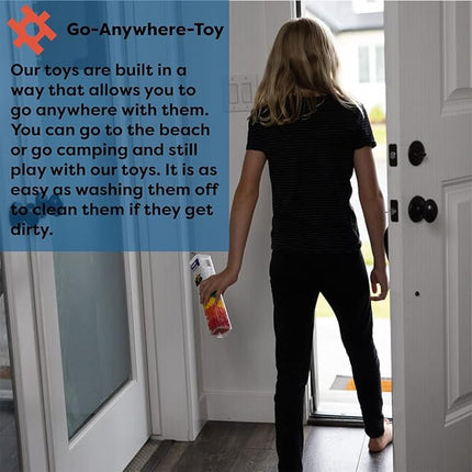 KADU Rainbow 250 Piece Set - STEM/STEAM Building + Construction Toy, for Open + Imaginative Play Ages 5+