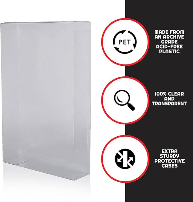 EVORETRO Plastic Box Case Protector for Hasbro Star Wars 40th Anniversary Edition 6 inches Carded Toy Action Figures - 12 Pack - 0.35mm Clear, Scratch, Dust, Impact, Resistant Protective Case